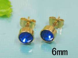 Stainless Steel Gold-Plating Earring