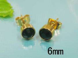 Stainless Steel Gold-Plating Earring