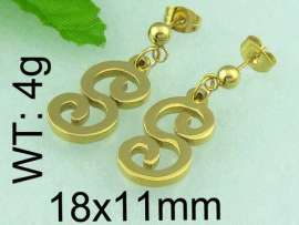 SS Gold-Plating Earring