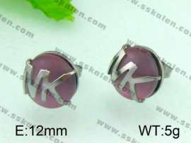 Stainless Steel Stone&Crystal Earring