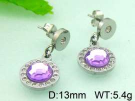 Stainless Steel Stone&Crystal Earring