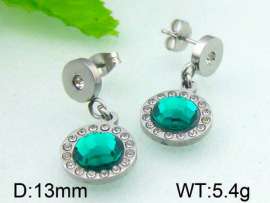 Stainless Steel Stone&Crystal Earring