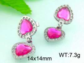 Stainless Steel Stone&Crystal Earring