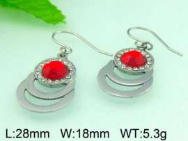 Stainless Steel Stone&Crystal Earring