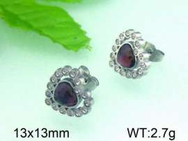 Stainless Steel Stone&Crystal Earring