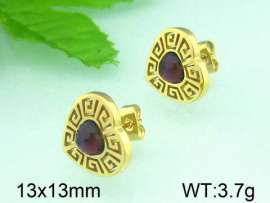 Stainless Steel Stone&Crystal Earring