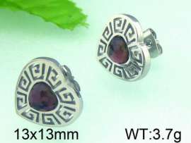 Stainless Steel Stone&Crystal Earring