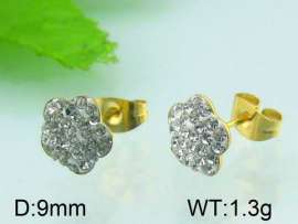 Stainless Steel Stone&Crystal Earring