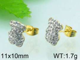 Stainless Steel Stone&Crystal Earring