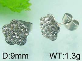 Stainless Steel Stone&Crystal Earring
