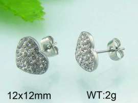 Stainless Steel Stone&Crystal Earring