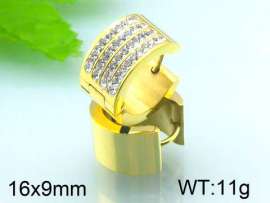 Stainless Steel Stone&Crystal Earring
