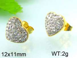 Stainless Steel Stone&Crystal Earring