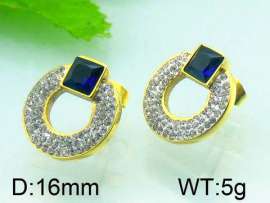 Stainless Steel Stone&Crystal Earring