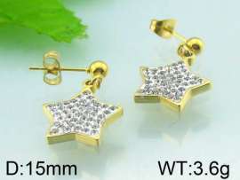 Stainless Steel Stone&Crystal Earring