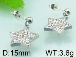 Stainless Steel Stone&Crystal Earring