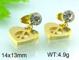 Stainless Steel Stone&Crystal Earring