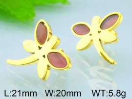 Stainless Steel Stone&Crystal Earring