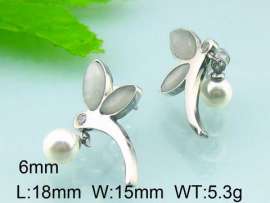 Stainless Steel Stone&Crystal Earring
