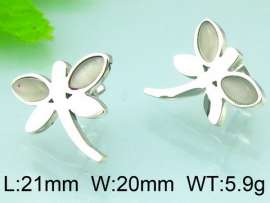 Stainless Steel Stone&Crystal Earring