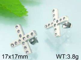 Stainless Steel Stone&Crystal Earring