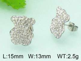 Stainless Steel Stone&Crystal Earring