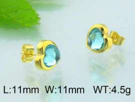 Stainless Steel Stone&Crystal Earring