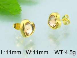 Stainless Steel Stone&Crystal Earring