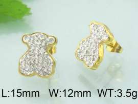 Stainless Steel Stone&Crystal Earring