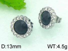 Stainless Steel Stone&Crystal Earring