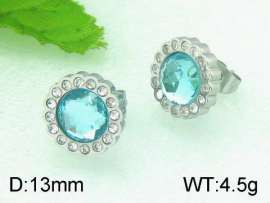 Stainless Steel Stone&Crystal Earring