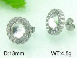 Stainless Steel Stone&Crystal Earring