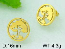 SS Gold-Plating Earring