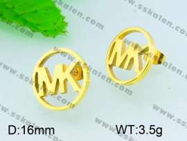S Gold-Plating Earring