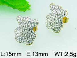 Stainless Steel Stone&Crystal Earring