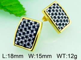 Stainless Steel Stone&Crystal Earring