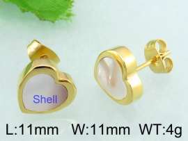 SS Shell Pearl Earrings