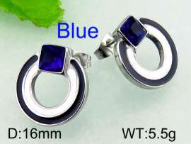 Stainless Steel Stone&Crystal Earring