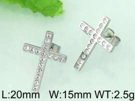 Stainless Steel Stone&Crystal Earring