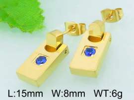 Stainless Steel Stone&Crystal Earring
