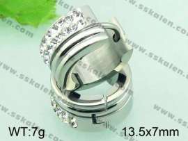 Stainless Steel Stone&Crystal Earring