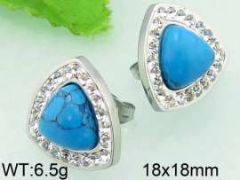 Stainless Steel Stone&Crystal Earring