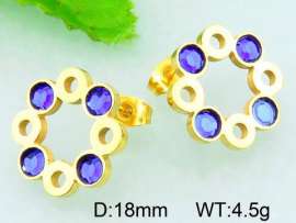 Stainless Steel Stone&Crystal Earring