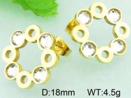 Stainless Steel Stone&Crystal Earring