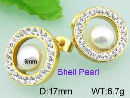 Stainless Steel Stone&Crystal Earring