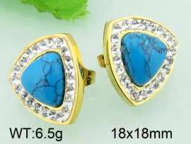 Stainless Steel Stone&Crystal Earring
