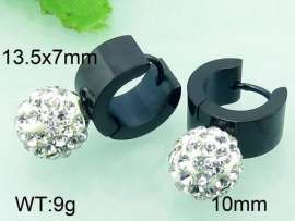 Stainless Steel Stone&Crystal Earring