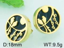 Stainless Steel Stone&Crystal Earring