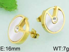 Stainless Steel Stone&Crystal Earring