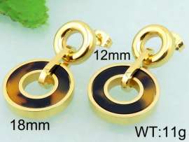 Stainless Steel Stone&Crystal Earring